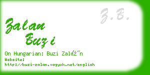 zalan buzi business card